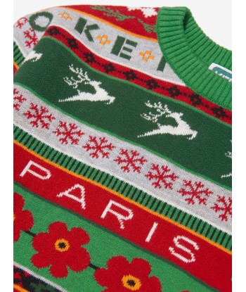 KENZO Kids Seasonal Knitted Jumper in Green 2 - 3 jours ouvrés.