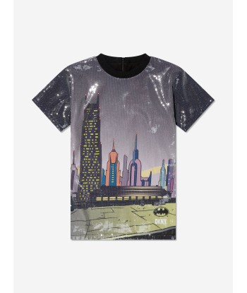 DKNY Girls Batman Sequin Dress in Multicolour en linge