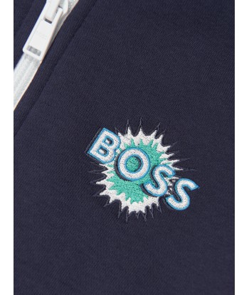 BOSS Boys Zip Up Top in Navy vous aussi creer 