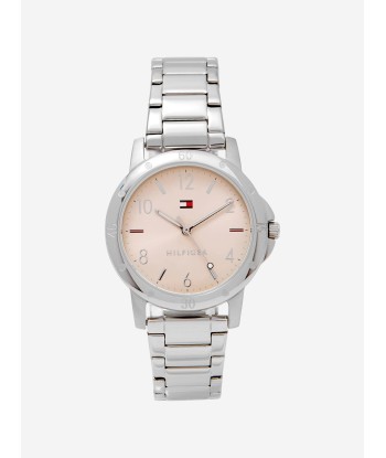 Tommy Hilfiger Girls Metal Strap Watch in Silver (32mm) Les magasins à Paris