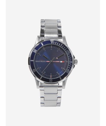 Tommy Hilfiger Boys Metal Strap Watch in Silver (34mm) solde