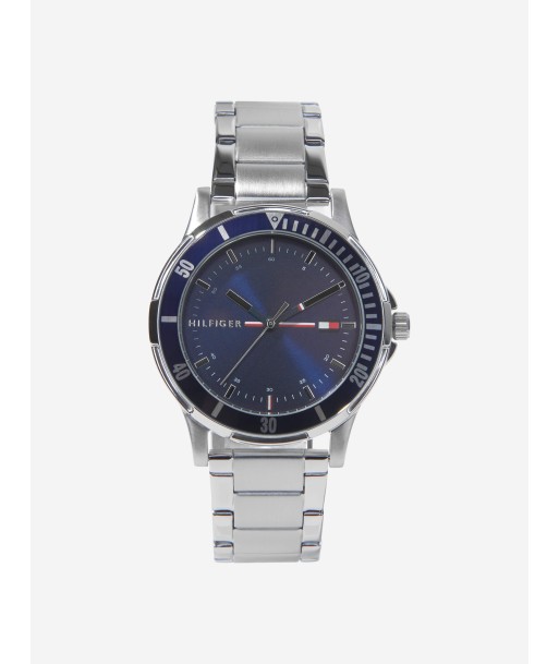 Tommy Hilfiger Boys Metal Strap Watch in Silver (34mm) solde