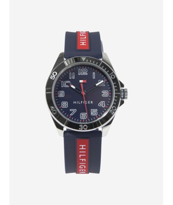 Tommy Hilfiger Boys Logo Strap Watch in Navy-34mm (One Size) Venez découvrir notre 