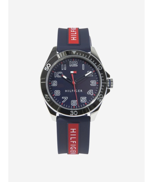 Tommy Hilfiger Boys Logo Strap Watch in Navy-34mm (One Size) Venez découvrir notre 