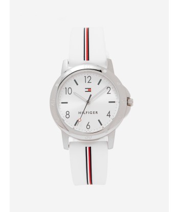 Tommy Hilfiger Girls Logo Strap Watch in White 32mm (One Size) s'inspire de l'anatomie humaine