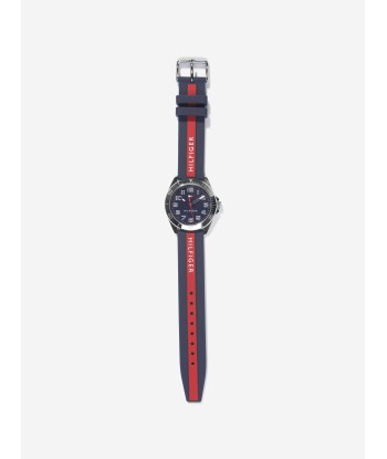 Tommy Hilfiger Boys Logo Strap Watch in Navy-34mm (One Size) Venez découvrir notre 