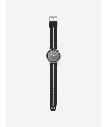 Tommy Hilfiger Boys Logo Strap Watch in Black in 34mm (One Size) Amélioration de cerveau avec