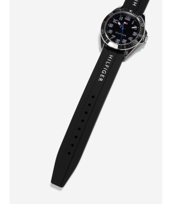 Tommy Hilfiger Boys Logo Strap Watch in Black in (34mm) pas cheres