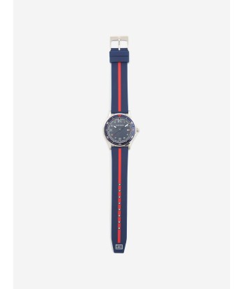 Tommy Hilfiger Boys Logo Strap Watch in Navy (34mm) ouvre sa boutique