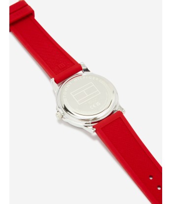 Tommy Hilfiger Boys Logo Strap watch in Red (34mm) Par le système avancé 