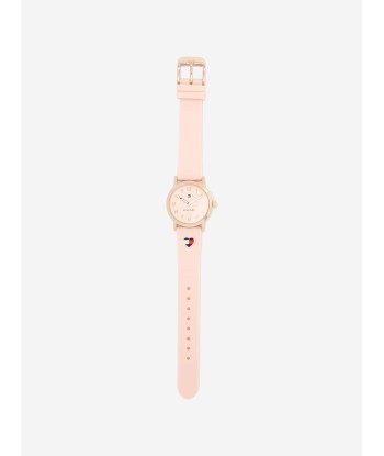 Tommy Hilfiger Girls Heart Logo Strap in Pink-29.5mm (One Size) Economisez 