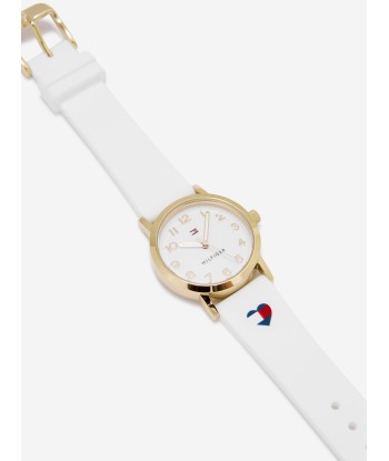 Tommy Hilfiger Girls Heart Logo Strap in White (29.5mm) En savoir plus