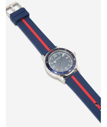 Tommy Hilfiger Boys Logo Strap Watch in Navy (34mm) ouvre sa boutique