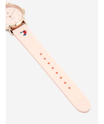 Tommy Hilfiger Girls Heart Logo Strap in Pink-29.5mm (One Size) Economisez 