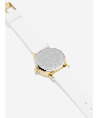 Tommy Hilfiger Girls Heart Logo Strap in White (29.5mm) En savoir plus