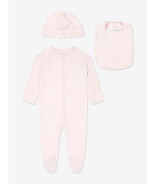 Ralph Lauren Baby Girls Gift Set in Pink Fin de série