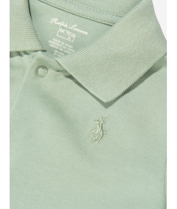 Ralph Lauren Baby Boys Polo Romper in Green sur le site 