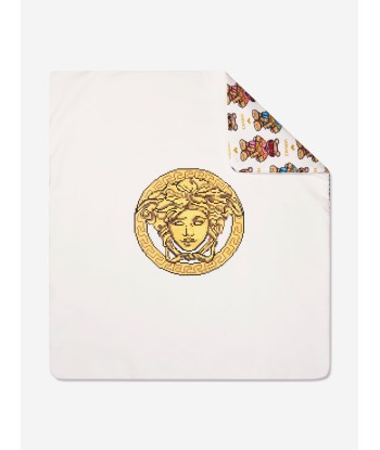 Versace Baby Logo Blanket in White le concept de la Pate a emporter 