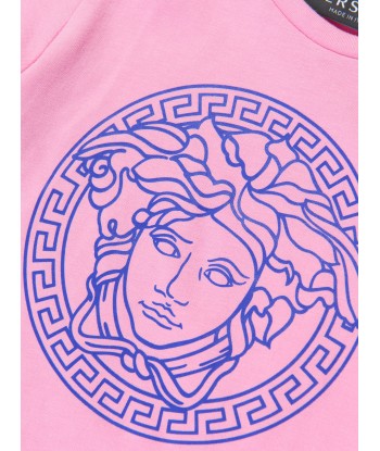 Versace Baby Girls Medusa Logo T-Shirt in Pink acheter en ligne