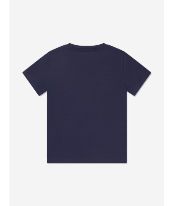 Versace Boys Medusa Logo T-Shirt in Navy shop