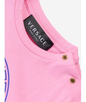 Versace Baby Girls Medusa Logo T-Shirt in Pink acheter en ligne