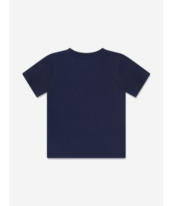 Versace Baby Medusa Logo T-Shirt in Navy Venez découvrir notre 