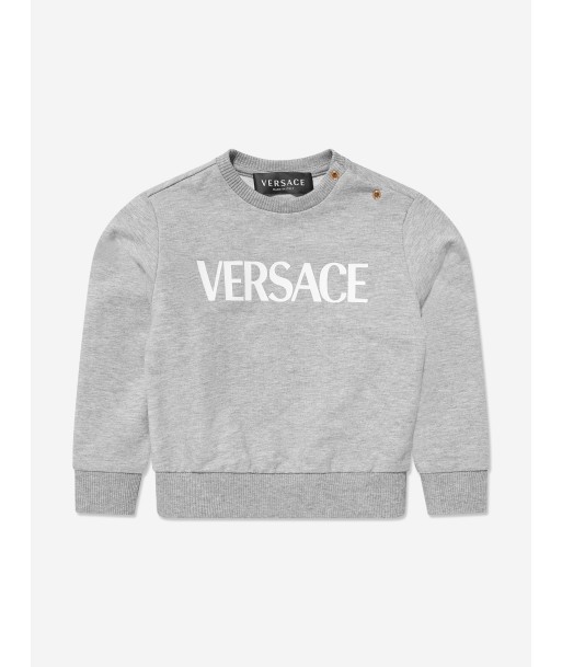 Versace Baby Logo Sweatshirt in Grey l'achat 