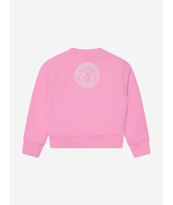 Versace Baby Girls Logo Sweatshirt in Pink les ctes