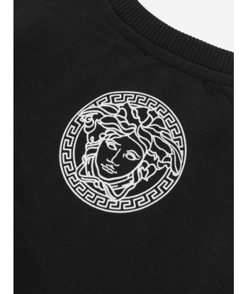 Versace Boys Logo Sweatshirt in Black offre 