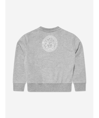 Versace Baby Logo Sweatshirt in Grey l'achat 