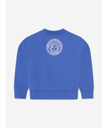 Versace Baby Boys Logo Sweatshirt in Blue shop