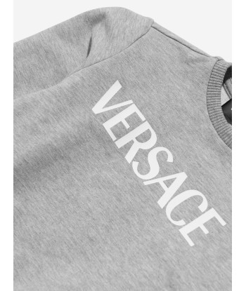 Versace Baby Logo Sweatshirt in Grey l'achat 