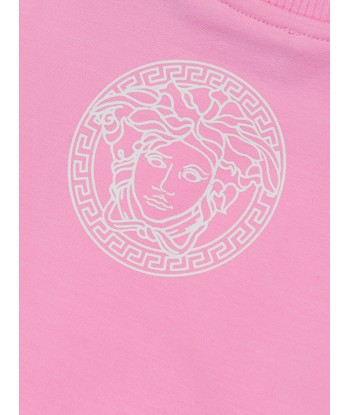 Versace Baby Girls Logo Sweatshirt in Pink les ctes