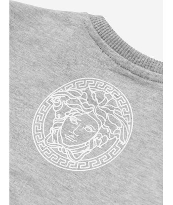 Versace Baby Logo Sweatshirt in Grey l'achat 