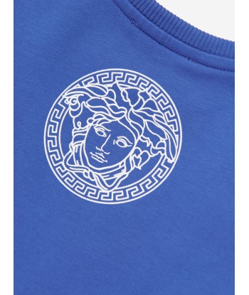 Versace Baby Boys Logo Sweatshirt in Blue shop