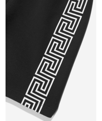 Versace Boys La Greca Logo Shorts in Black du meilleur 