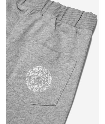 Versace Boys Logo Joggers in Grey de votre