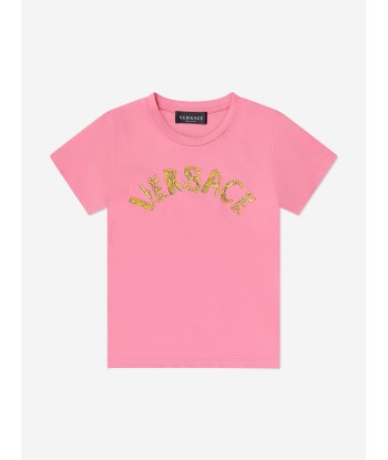 Versace Girls Logo T-Shirt in Pink Le MVP de beaucoup