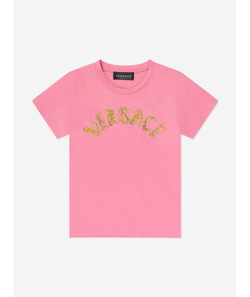 Versace Girls Logo T-Shirt in Pink Le MVP de beaucoup