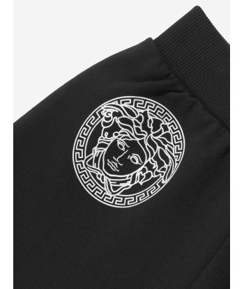 Versace Boys La Greca Logo Shorts in Black du meilleur 