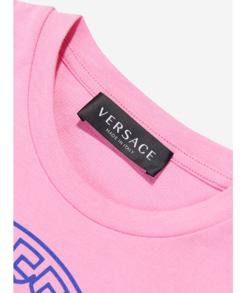 Versace Girls Medusa Logo T-Shirt in Pink soldes