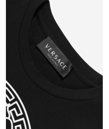 Versace Kids Medusa Logo T-Shirt in Black Vous souhaitez 