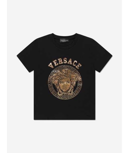 Versace Kids Medusa Logo T-Shirt in Black Venez découvrir notre 