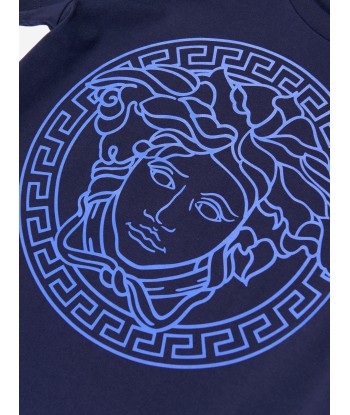 Versace Kids Medusa Logo T-Shirt in Navy hantent personnes