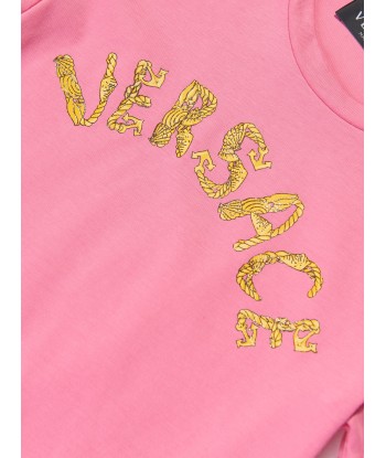 Versace Girls Logo T-Shirt in Pink Le MVP de beaucoup