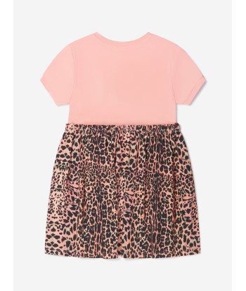 Roberto Cavalli Girls Cotton Leopard Logo Print Dress en linge