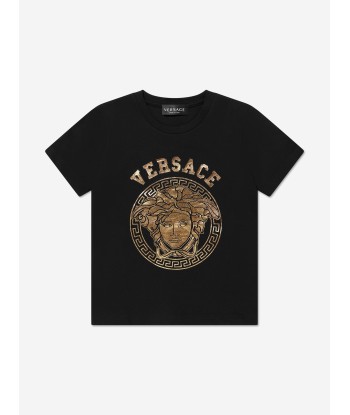 Versace Kids Medusa Logo T-Shirt in Black Venez découvrir notre 