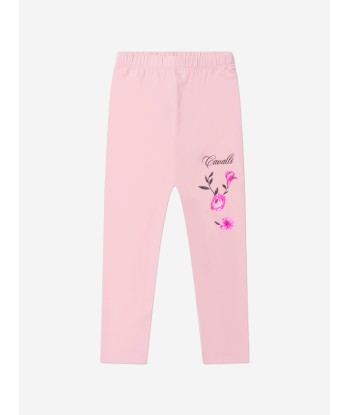 Roberto Cavalli Girls Cotton Fleece Joggers Véritable concentré