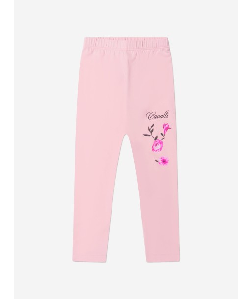 Roberto Cavalli Girls Cotton Fleece Joggers Véritable concentré