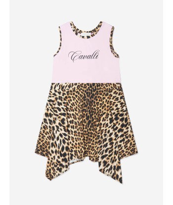 Roberto Cavalli Girls Cotton Jersey Dress Dans la société mordern